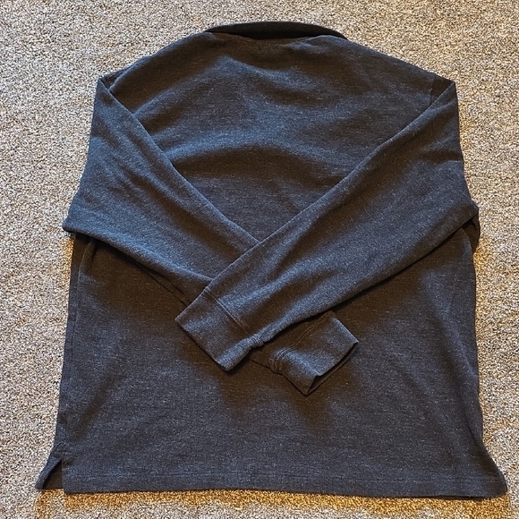 Ralph Lauren Charcoal Quarter-Zip Sweater - Picture 4 of 4